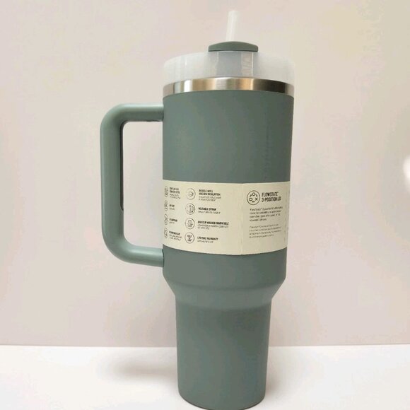 Stanley The Quencher H2.0 FlowState Tumbler 40 oz Shale New Open Box - Picture 3 of 13